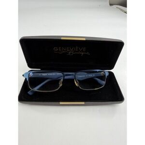 Flexon E1072 Men's Navy Blue Titanium Eyeglass Frames 53-18-140